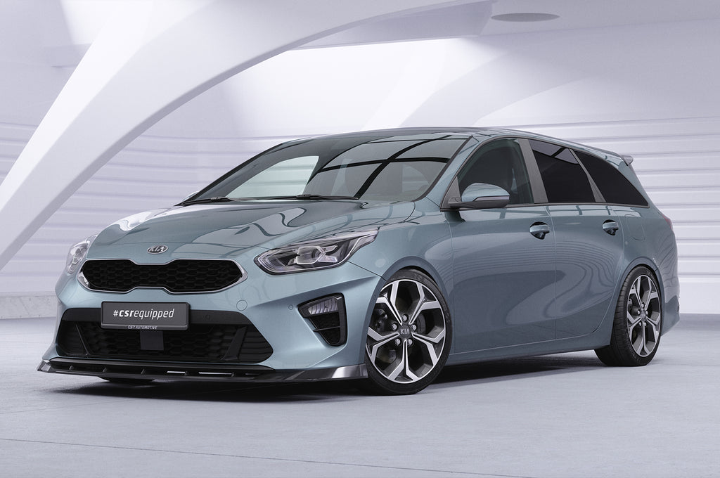 CSR Frontspoiler | Cup-Spoilerlippe mit ABE für Kia Ceed (CD) CSL643-G Glossy schwarz Hochglanz (keine Lackierung erforderlich)