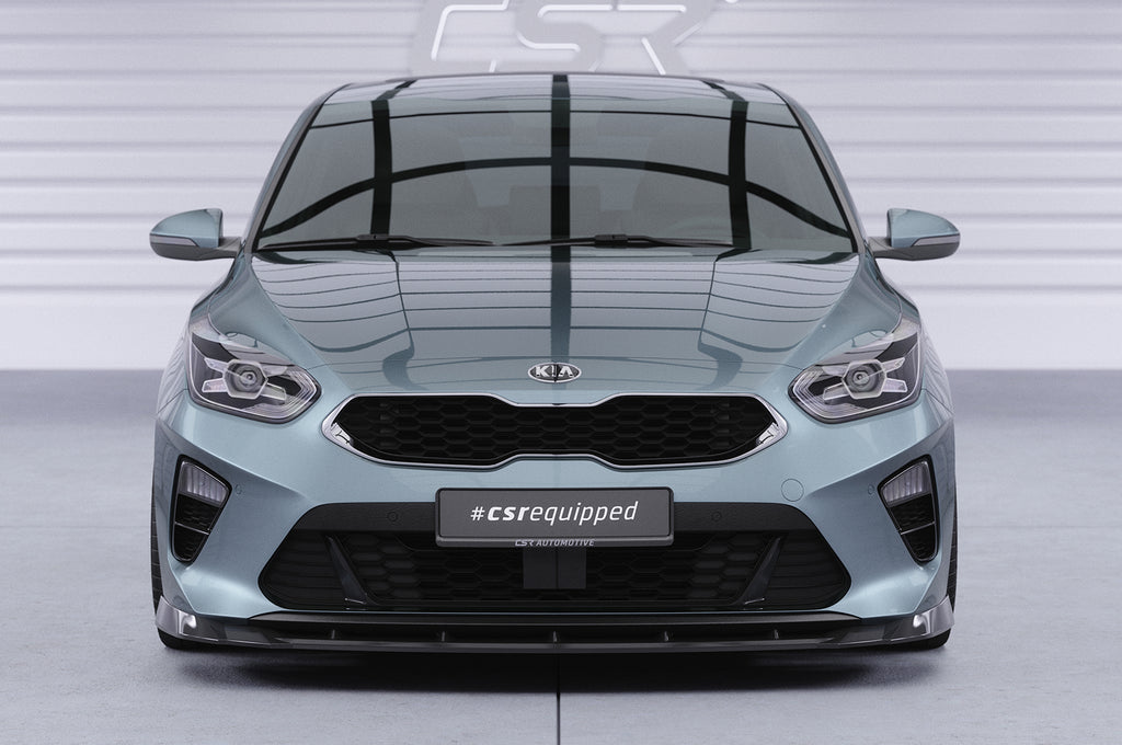 CSR Frontspoiler | Cup-Spoilerlippe mit ABE für Kia Ceed (CD) CSL643-C Carbon Look Hochglanz (keine Lackierung erforderlich)