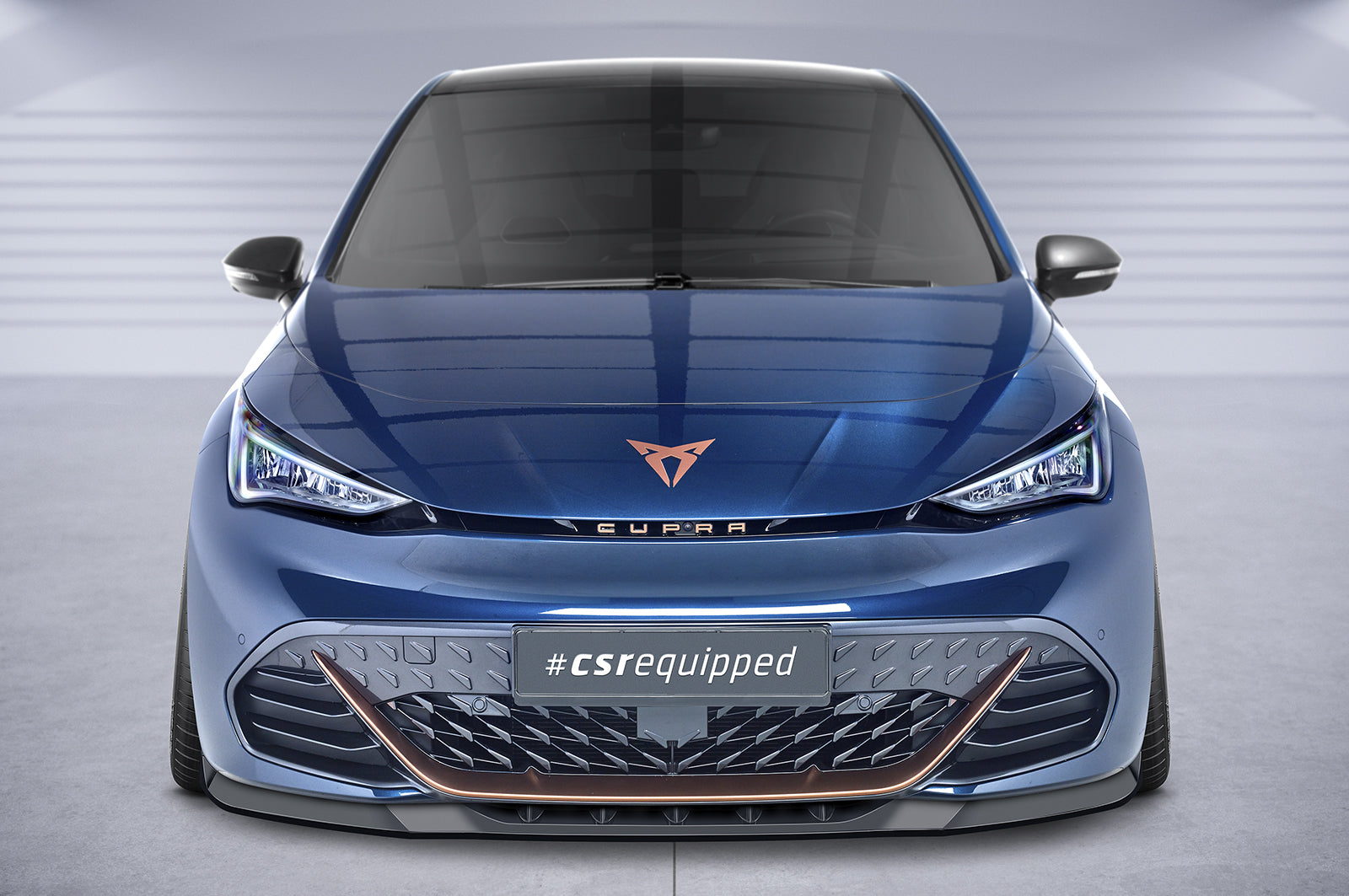 CSR Frontspoiler | Cup-Spoilerlippe mit ABE für Cupra Born CSL645-L Unlackiert roh (Lackierung erforderlich)