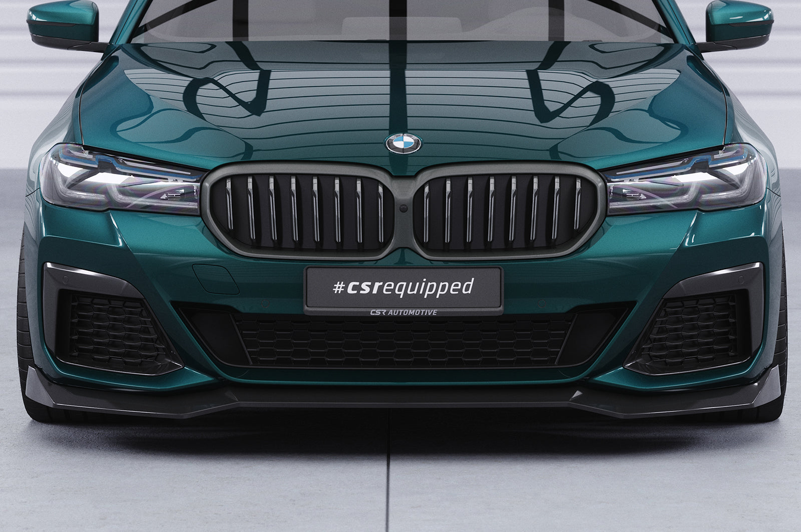 CSR Frontspoiler | Cup-Spoilerlippe mit ABE für BMW 5er G30/G31 M-Paket LCI CSL646-G Glossy schwarz Hochglanz (keine Lackierung erforderlich)