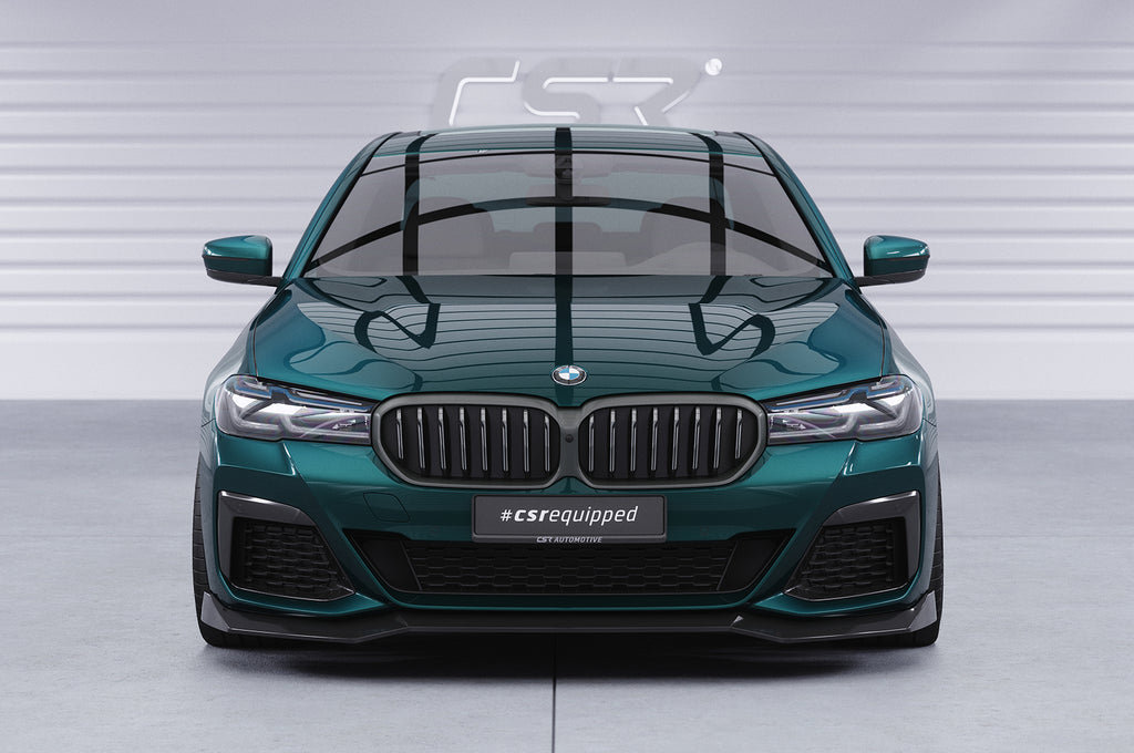 CSR Frontspoiler | Cup-Spoilerlippe mit ABE für BMW 5er G30/G31 M-Paket LCI CSL646-G Glossy schwarz Hochglanz (keine Lackierung erforderlich)