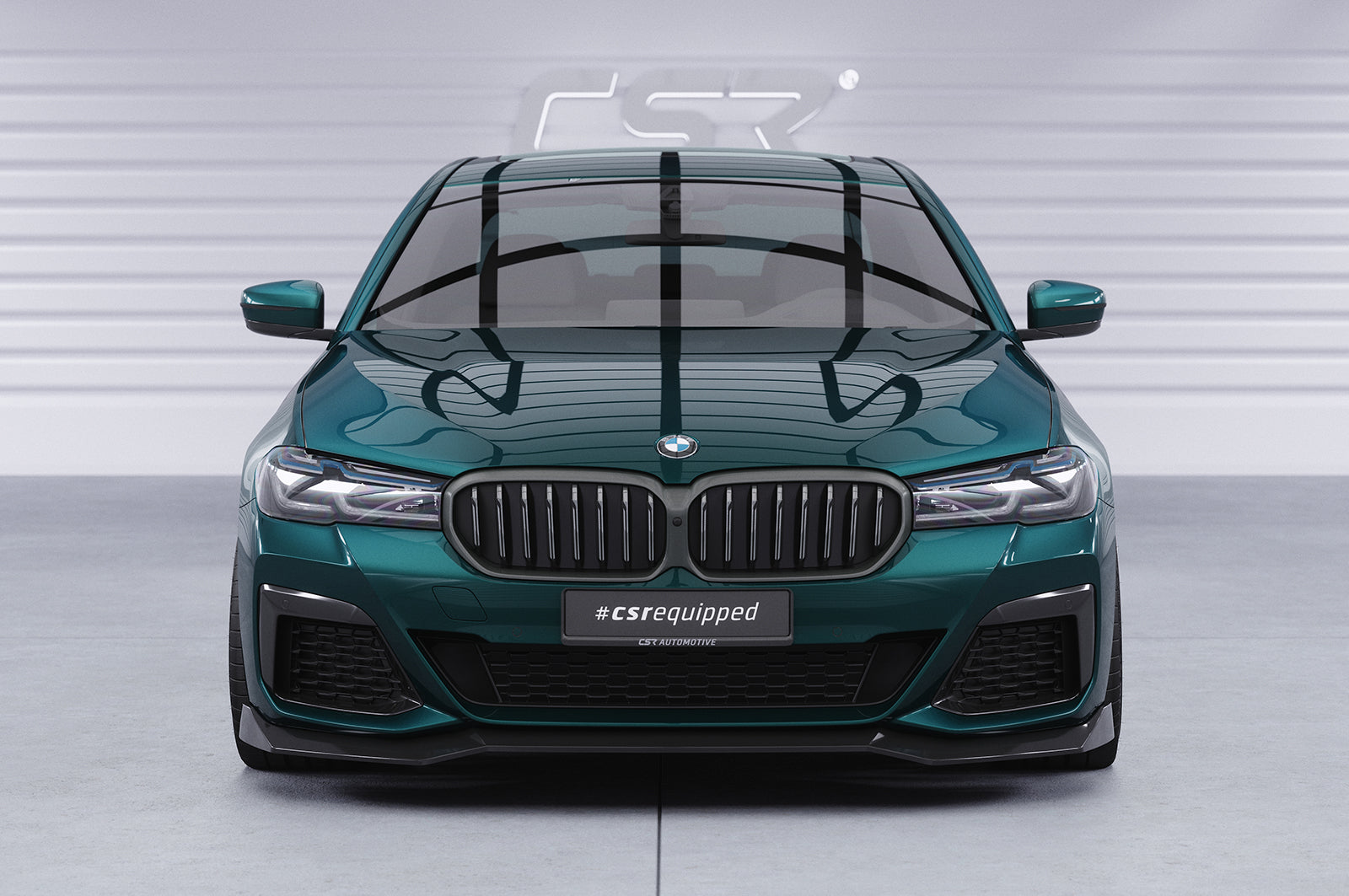 CSR Frontspoiler | Cup-Spoilerlippe mit ABE für BMW 5er G30/G31 M-Paket LCI CSL646-G Glossy schwarz Hochglanz (keine Lackierung erforderlich)