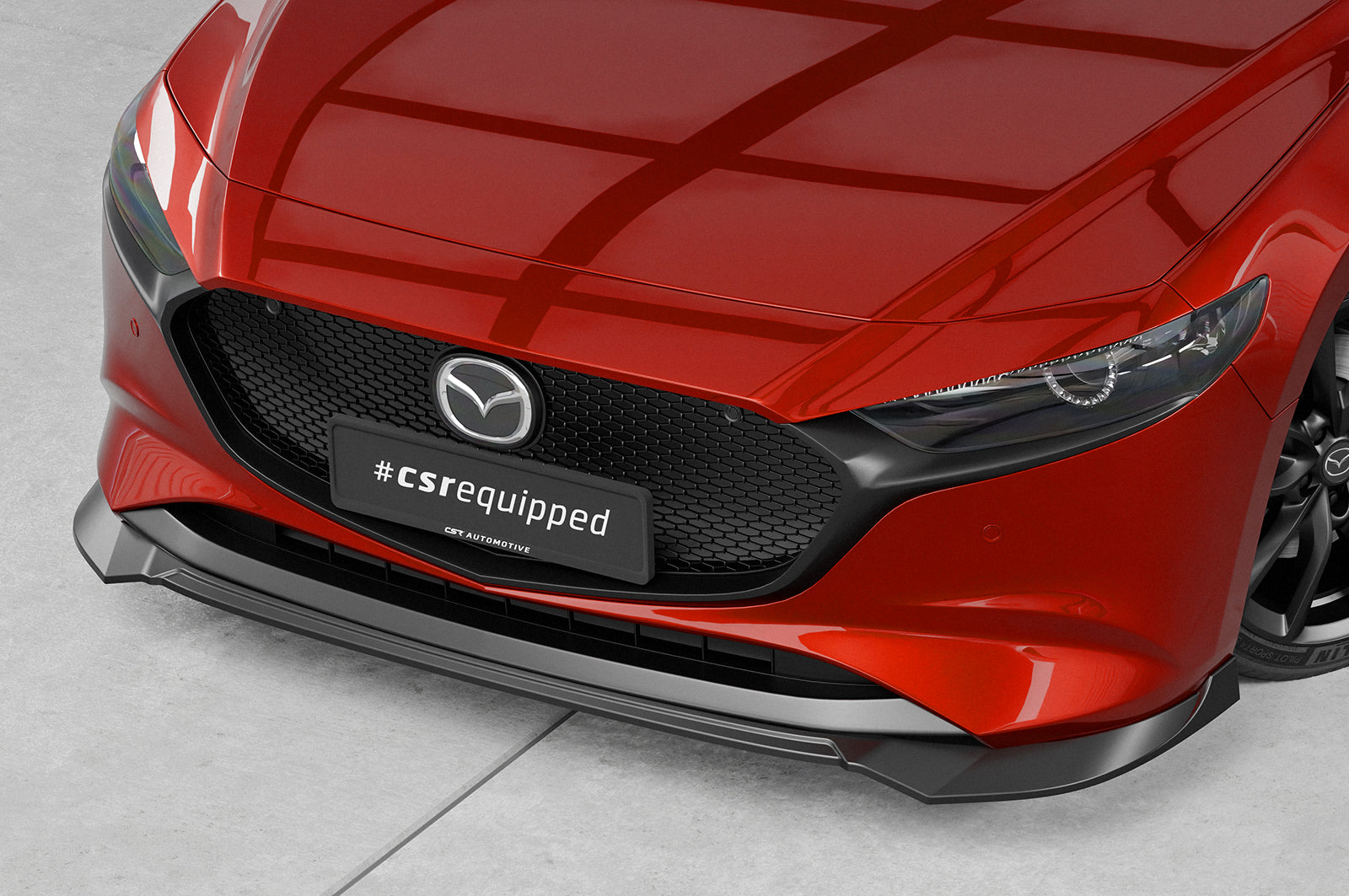 CSR Frontspoiler | Cup-Spoilerlippe mit ABE für Mazda 3 (Typ BP) CSL649