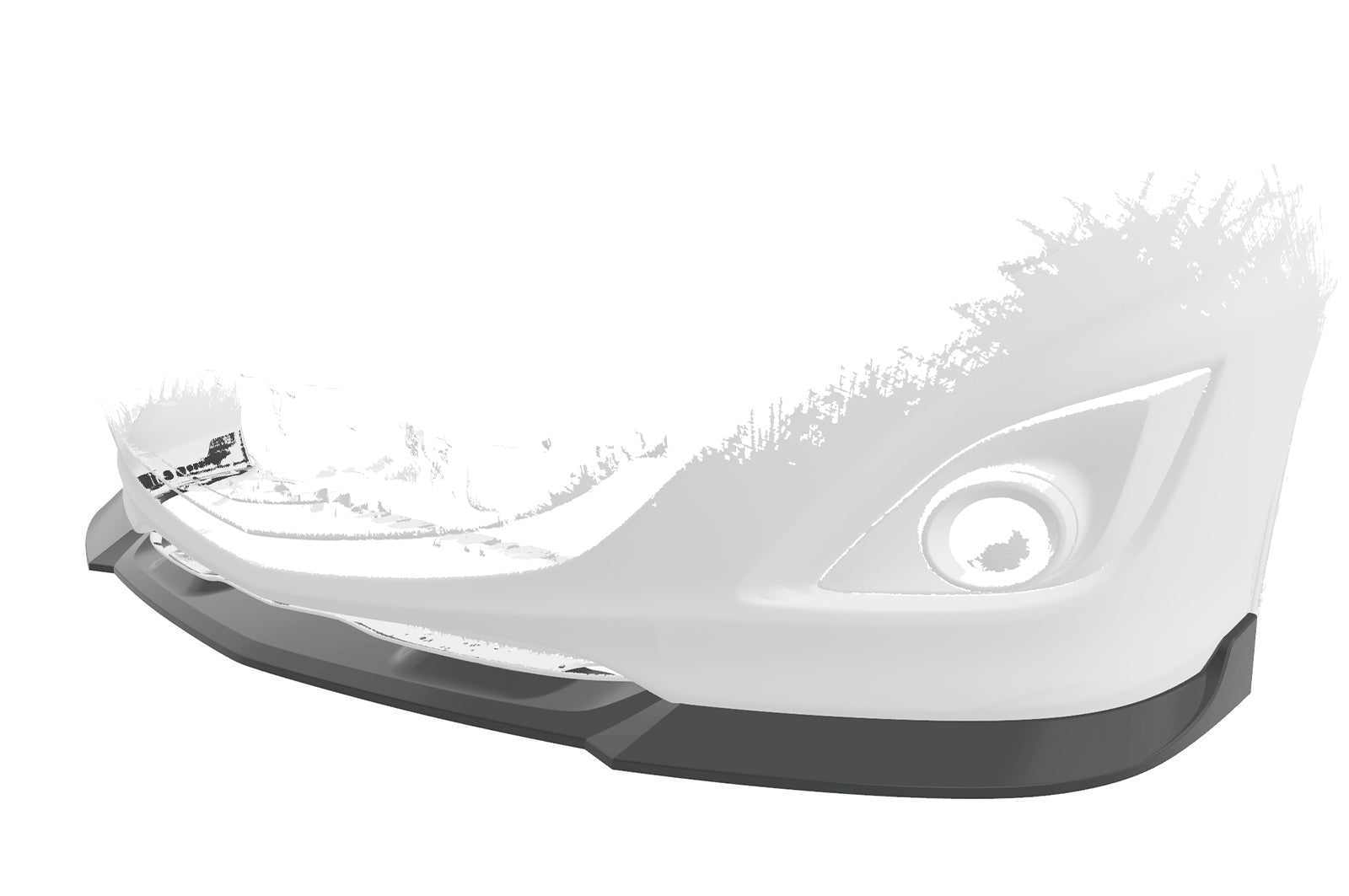 CSR Frontspoiler | Cup-Spoilerlippe mit ABE für Mazda 3 (Typ BL) MPS CSL650-C Carbon Look Hochglanz (keine Lackierung erforderlich)