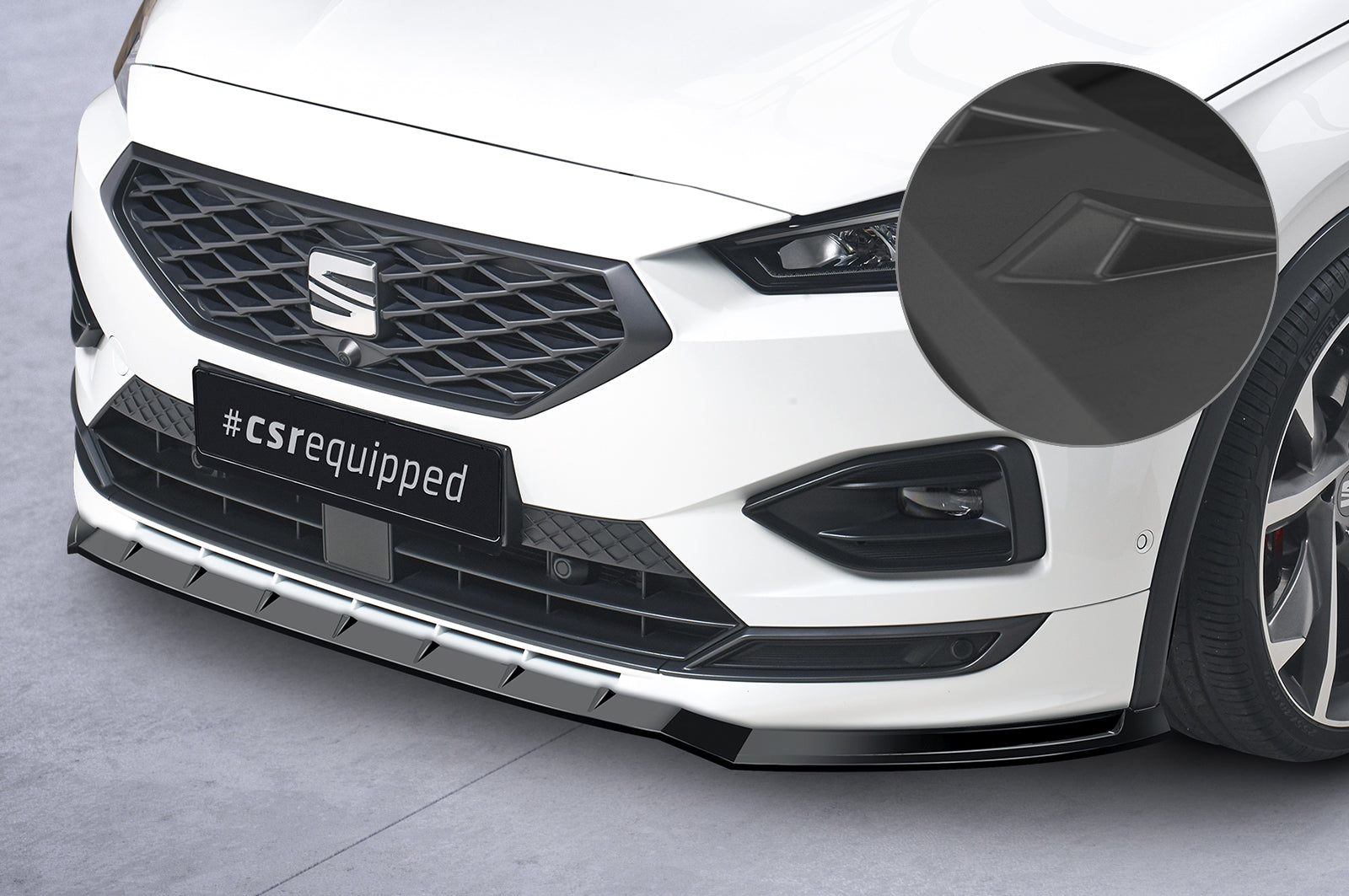 CSR Frontspoiler | Cup-Spoilerlippe mit ABE für Seat Tarraco FR CSL653-L Unlackiert roh (Lackierung erforderlich)