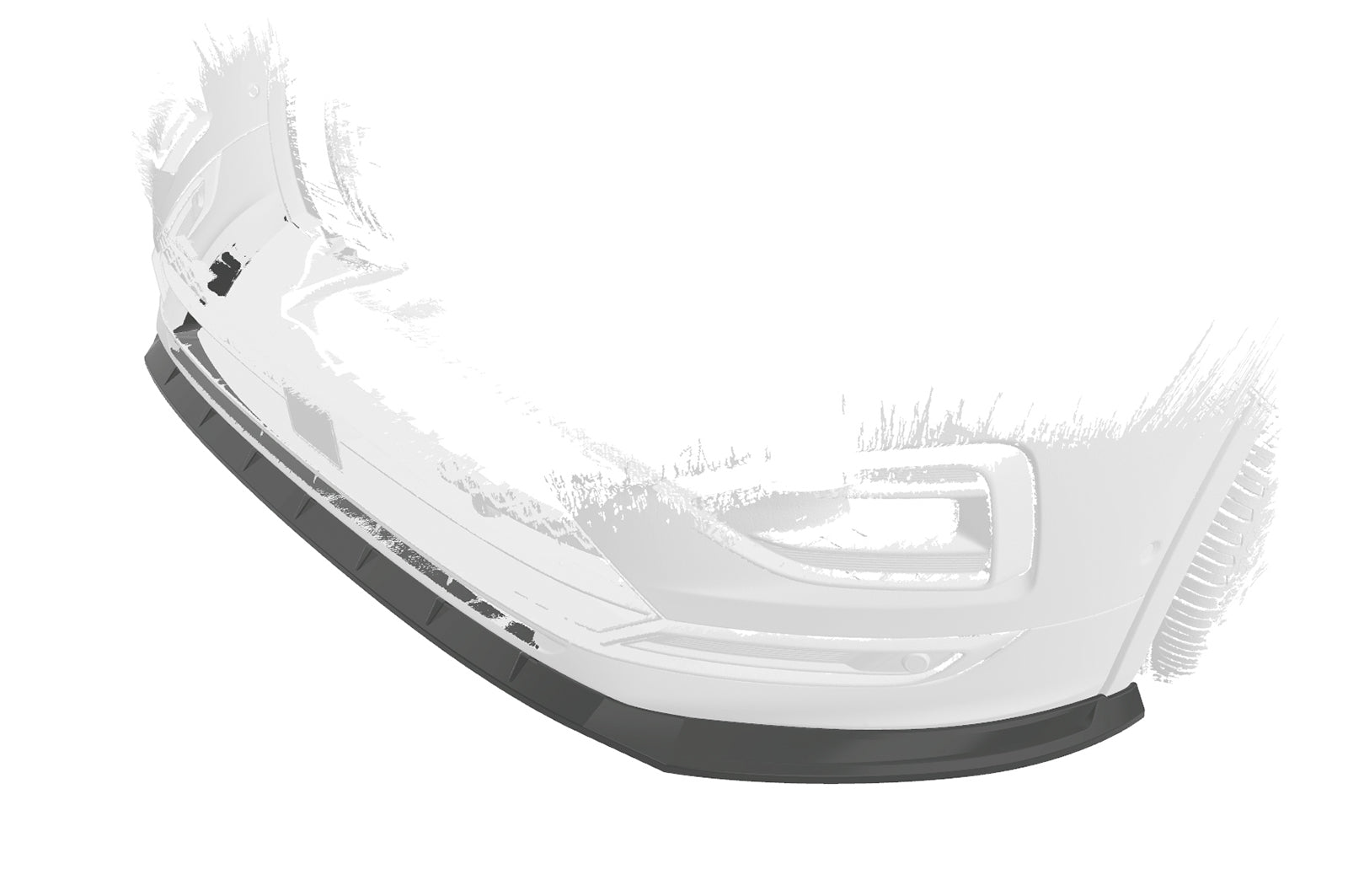 CSR Frontspoiler | Cup-Spoilerlippe mit ABE für Seat Tarraco FR CSL653-L Unlackiert roh (Lackierung erforderlich)