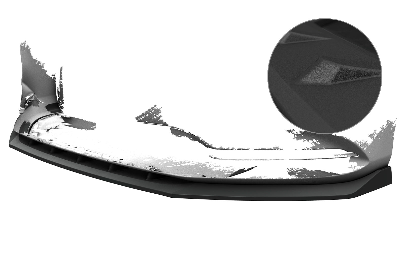 CSR Frontspoiler | Cup-Spoilerlippe mit ABE für Mazda 6 (Typ GL) CSL657-S Strukturiert schwarz matt (keine Lackierung erforderlich)