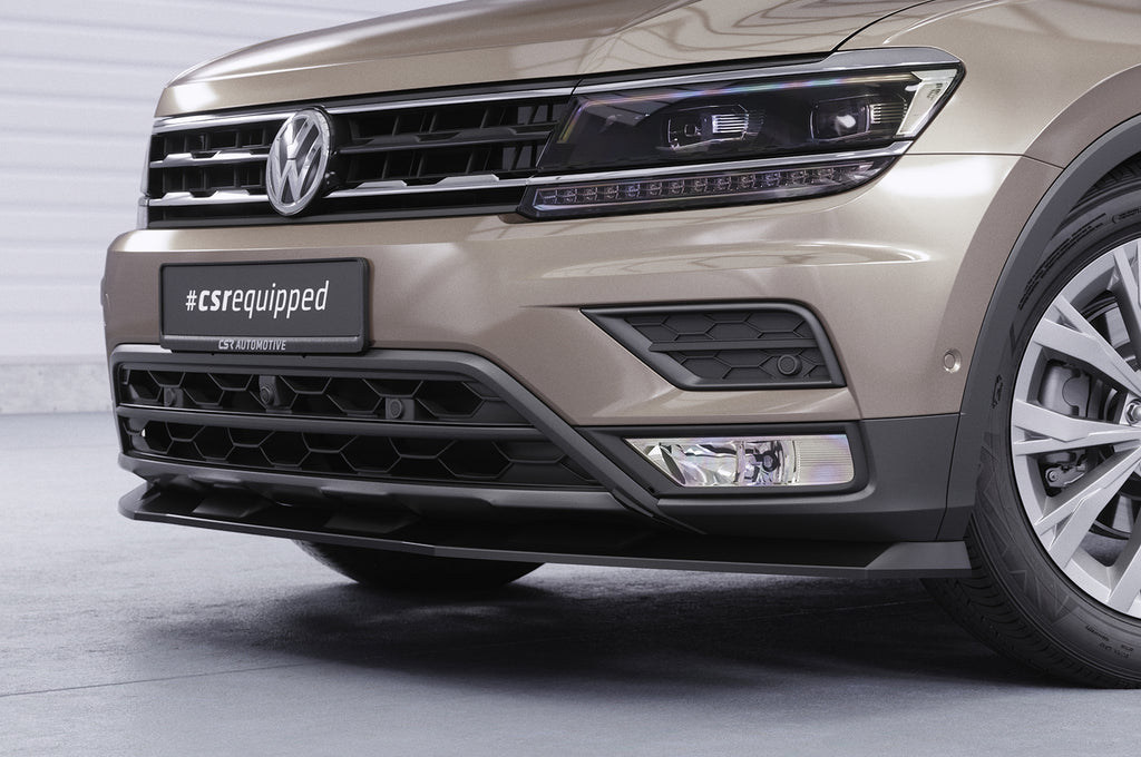 CSR Frontspoiler | Cup-Spoilerlippe mit ABE für VW Tiguan 2 (Typ AD) Basis CSL658-L Unlackiert roh (Lackierung erforderlich)