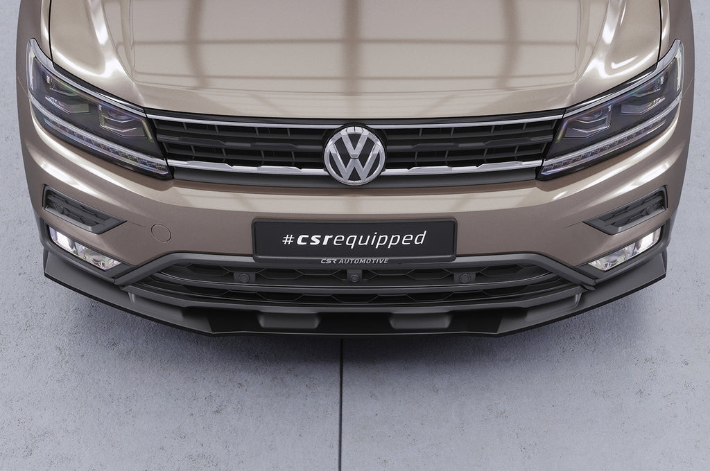 CSR Frontspoiler | Cup-Spoilerlippe mit ABE für VW Tiguan 2 (Typ AD) Basis CSL658-L Unlackiert roh (Lackierung erforderlich)