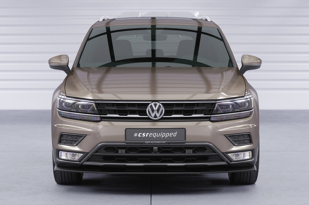 CSR Frontspoiler | Cup-Spoilerlippe mit ABE für VW Tiguan 2 (Typ AD) Basis CSL658-L Unlackiert roh (Lackierung erforderlich)
