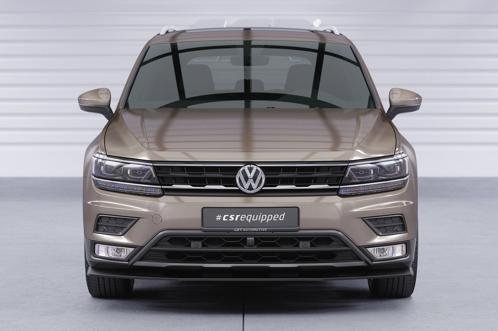 CSR Frontspoiler | Cup-Spoilerlippe mit ABE für VW Tiguan 2 (Typ AD) Basis CSL658-L Unlackiert roh (Lackierung erforderlich)