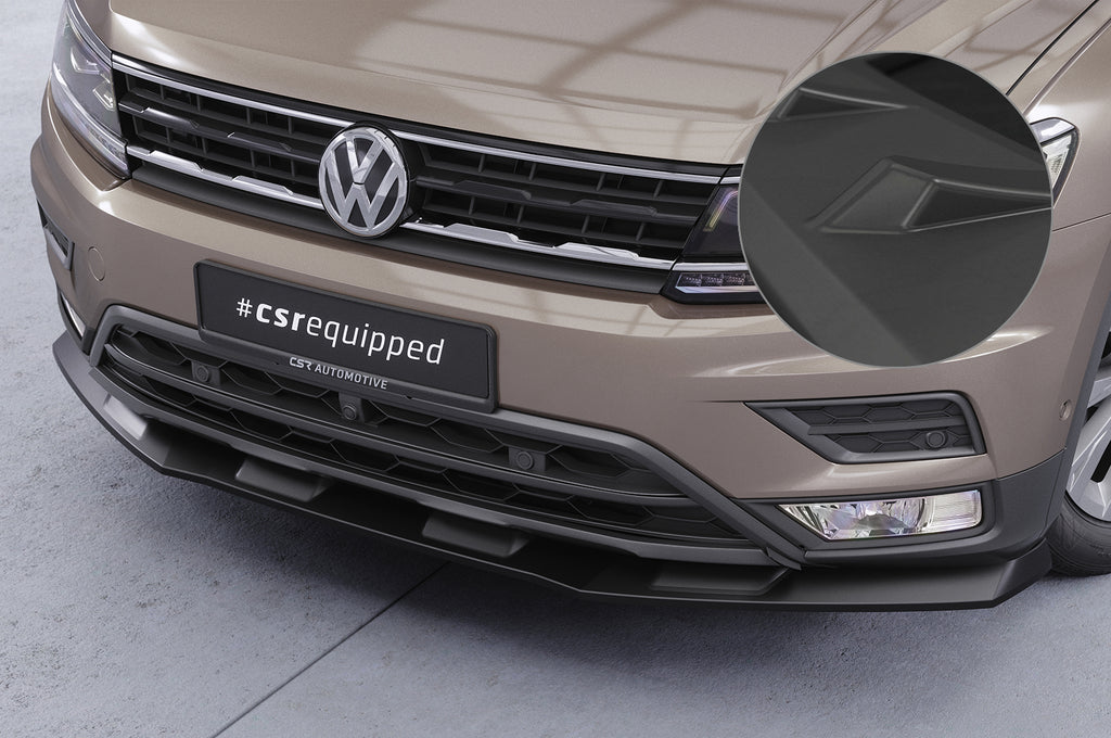 CSR Frontspoiler | Cup-Spoilerlippe mit ABE für VW Tiguan 2 (Typ AD) Basis CSL658-L Unlackiert roh (Lackierung erforderlich)