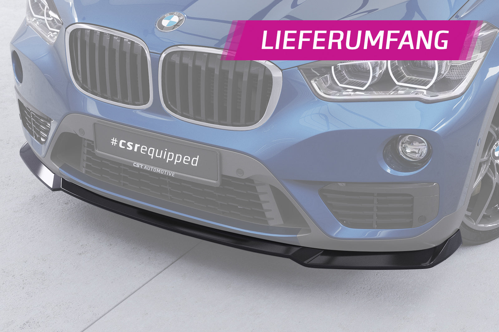 CSR Frontspoiler | Cup-Spoilerlippe mit ABE für BMW X1 (F48) CSL659