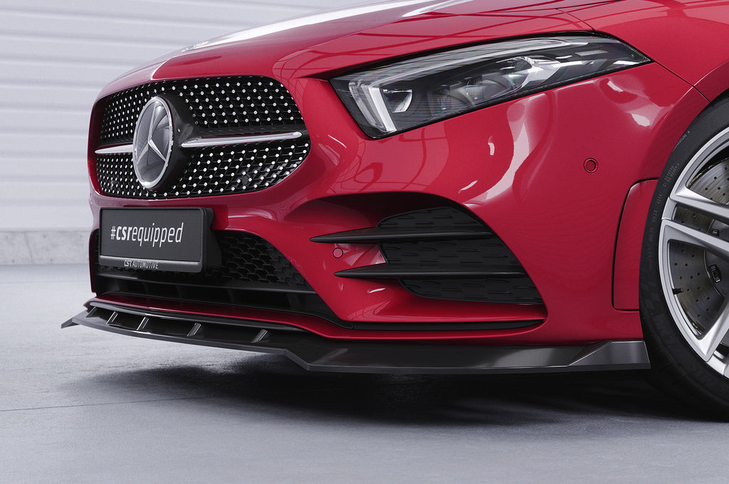 CSR Frontspoiler | Cup-Spoilerlippe mit ABE für Mercedes-Benz A-Klasse 177 A35 AMG/AMG-Line CSL660-L Unlackiert roh (Lackierung erforderlich)