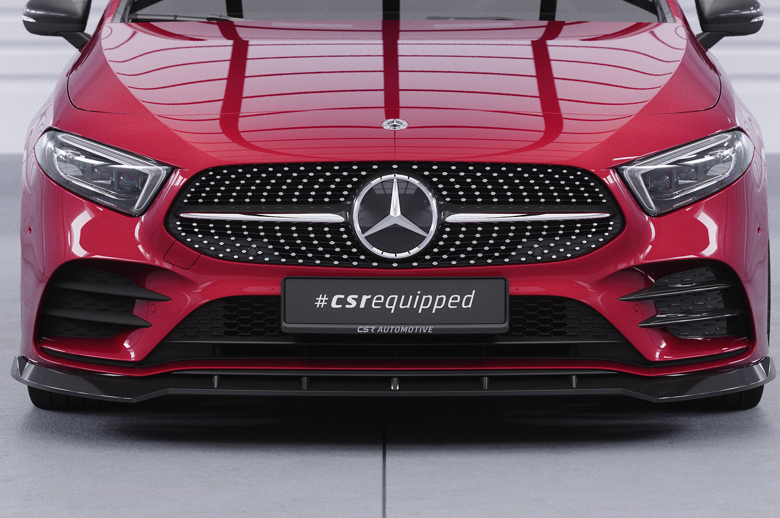 CSR Frontspoiler | Cup-Spoilerlippe mit ABE für Mercedes-Benz A-Klasse 177 A35 AMG/AMG-Line CSL660-L Unlackiert roh (Lackierung erforderlich)