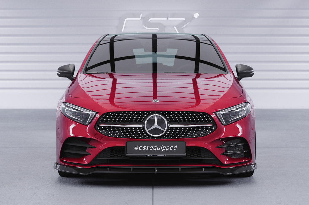 CSR Frontspoiler | Cup-Spoilerlippe mit ABE für Mercedes-Benz A-Klasse 177 A35 AMG/AMG-Line CSL660-L Unlackiert roh (Lackierung erforderlich)