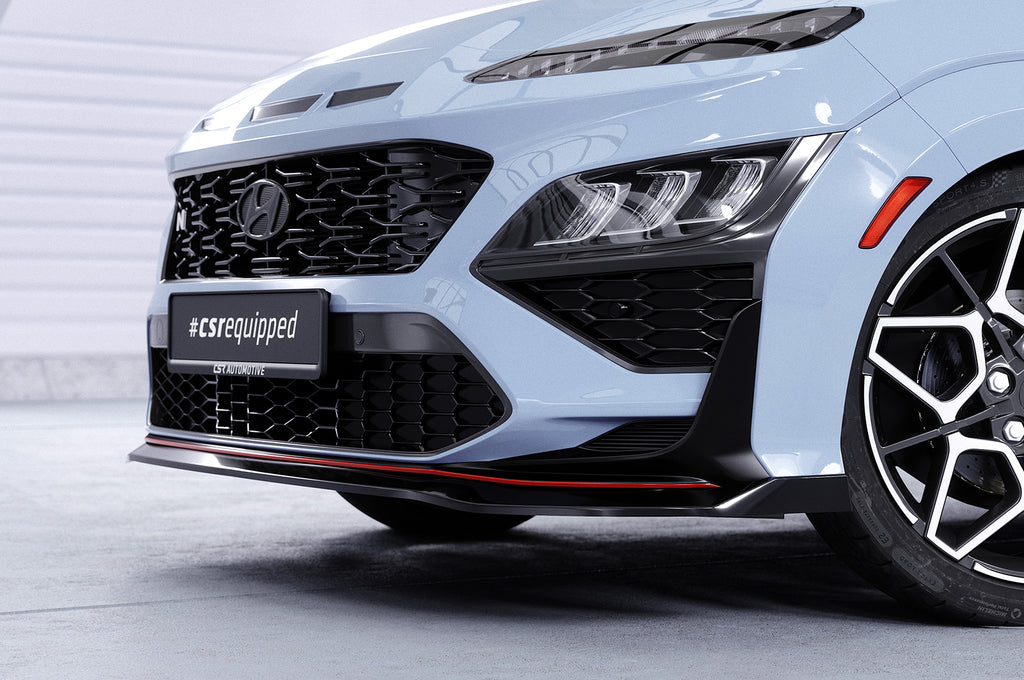 CSR Frontspoiler | Cup-Spoilerlippe mit ABE für Hyundai Kona N/N-Line CSL661-L Unlackiert roh (Lackierung erforderlich)