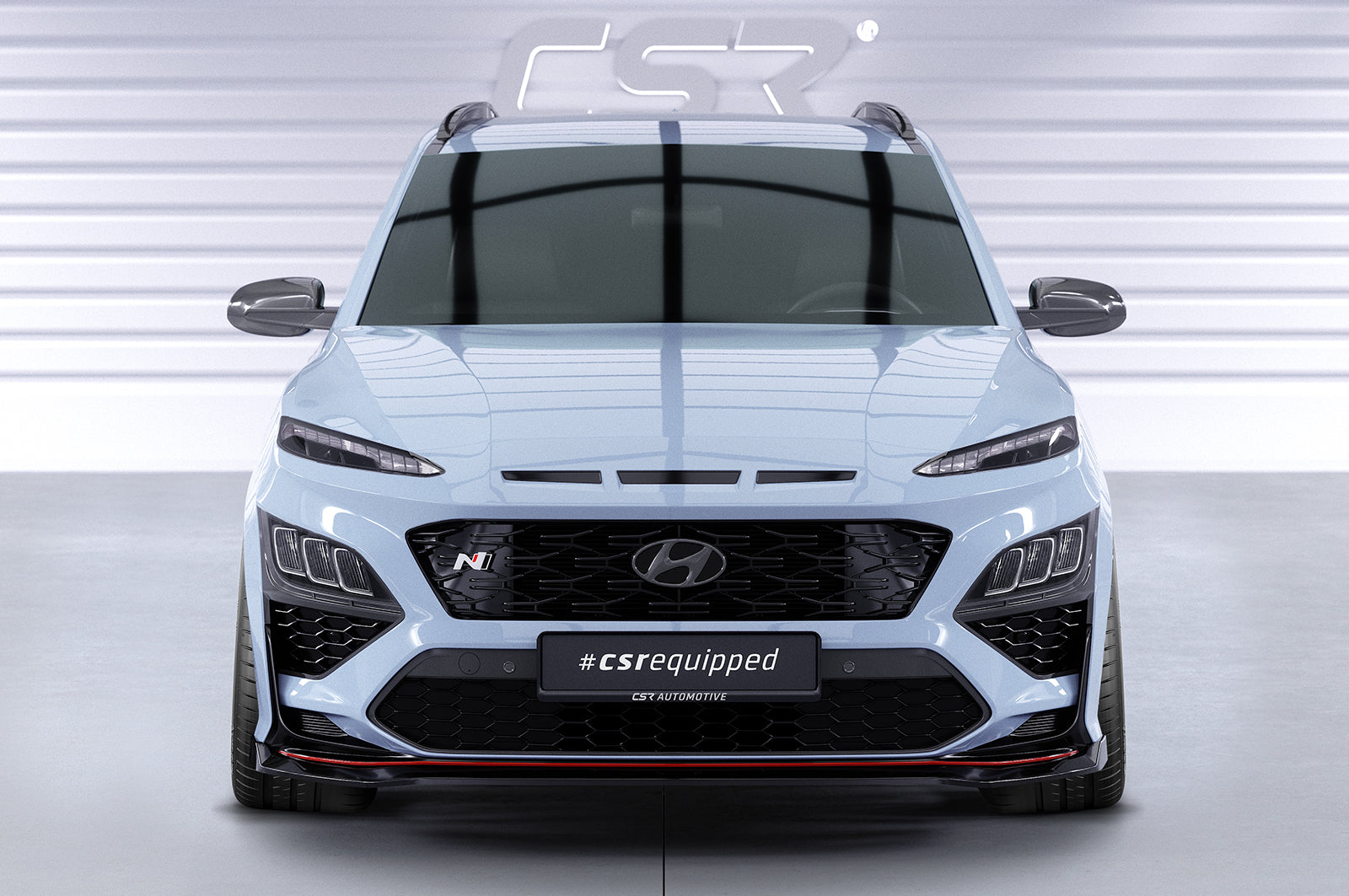 CSR Frontspoiler | Cup-Spoilerlippe mit ABE für Hyundai Kona N/N-Line CSL661-L Unlackiert roh (Lackierung erforderlich)