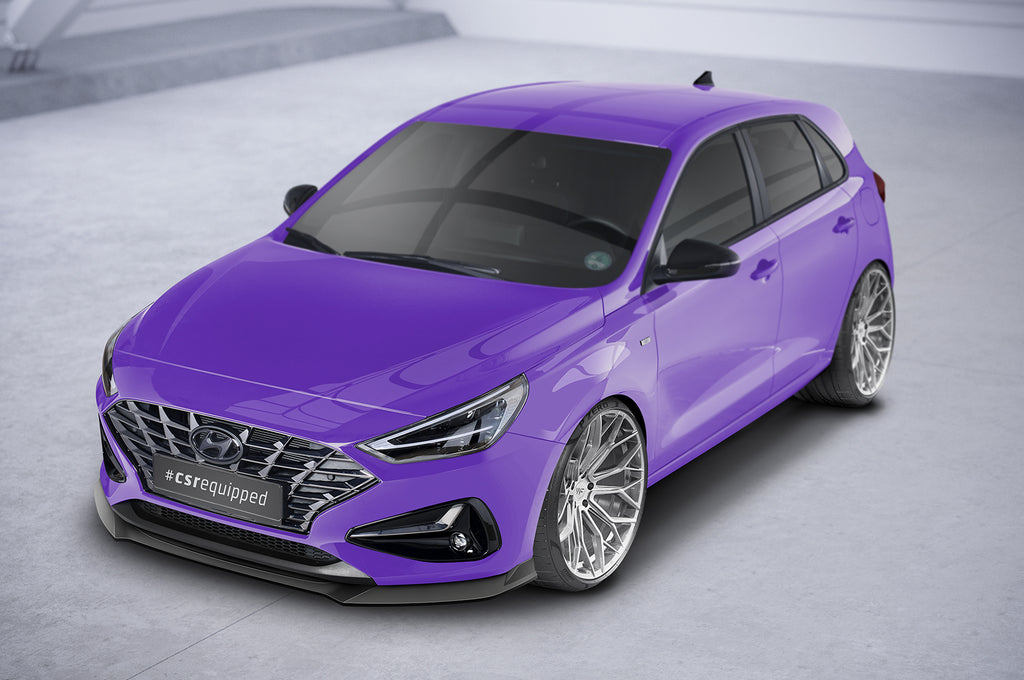 CSR Frontspoiler | Cup-Spoilerlippe mit ABE für Hyundai I30 (PD) CSL663-S Strukturiert schwarz matt (keine Lackierung erforderlich)