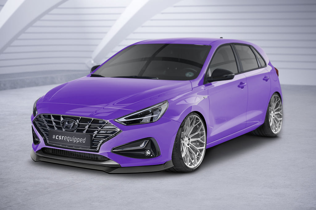 CSR Frontspoiler | Cup-Spoilerlippe mit ABE für Hyundai I30 (PD) CSL663-S Strukturiert schwarz matt (keine Lackierung erforderlich)