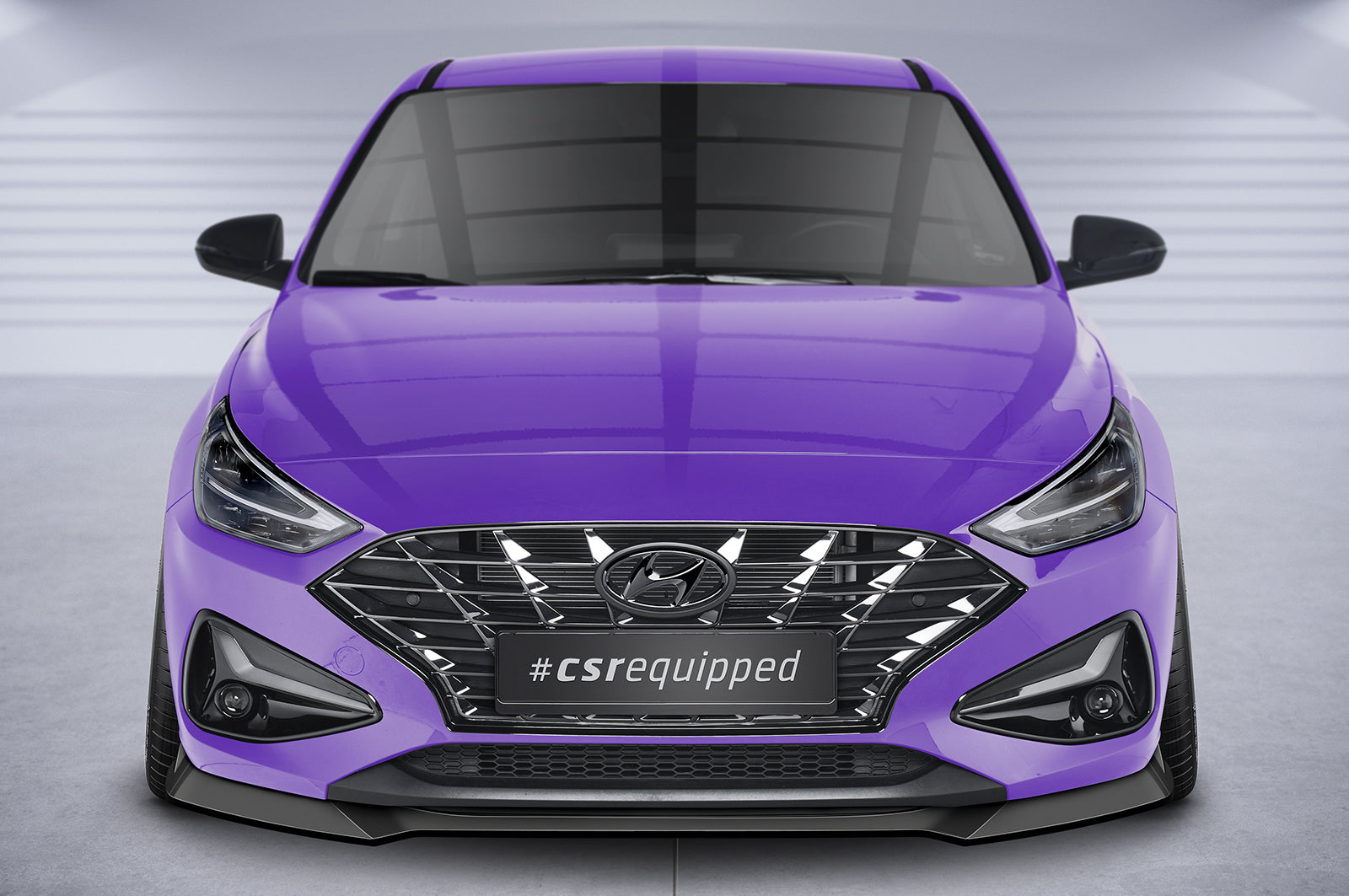 CSR Frontspoiler | Cup-Spoilerlippe mit ABE für Hyundai I30 (PD) CSL663-S Strukturiert schwarz matt (keine Lackierung erforderlich)
