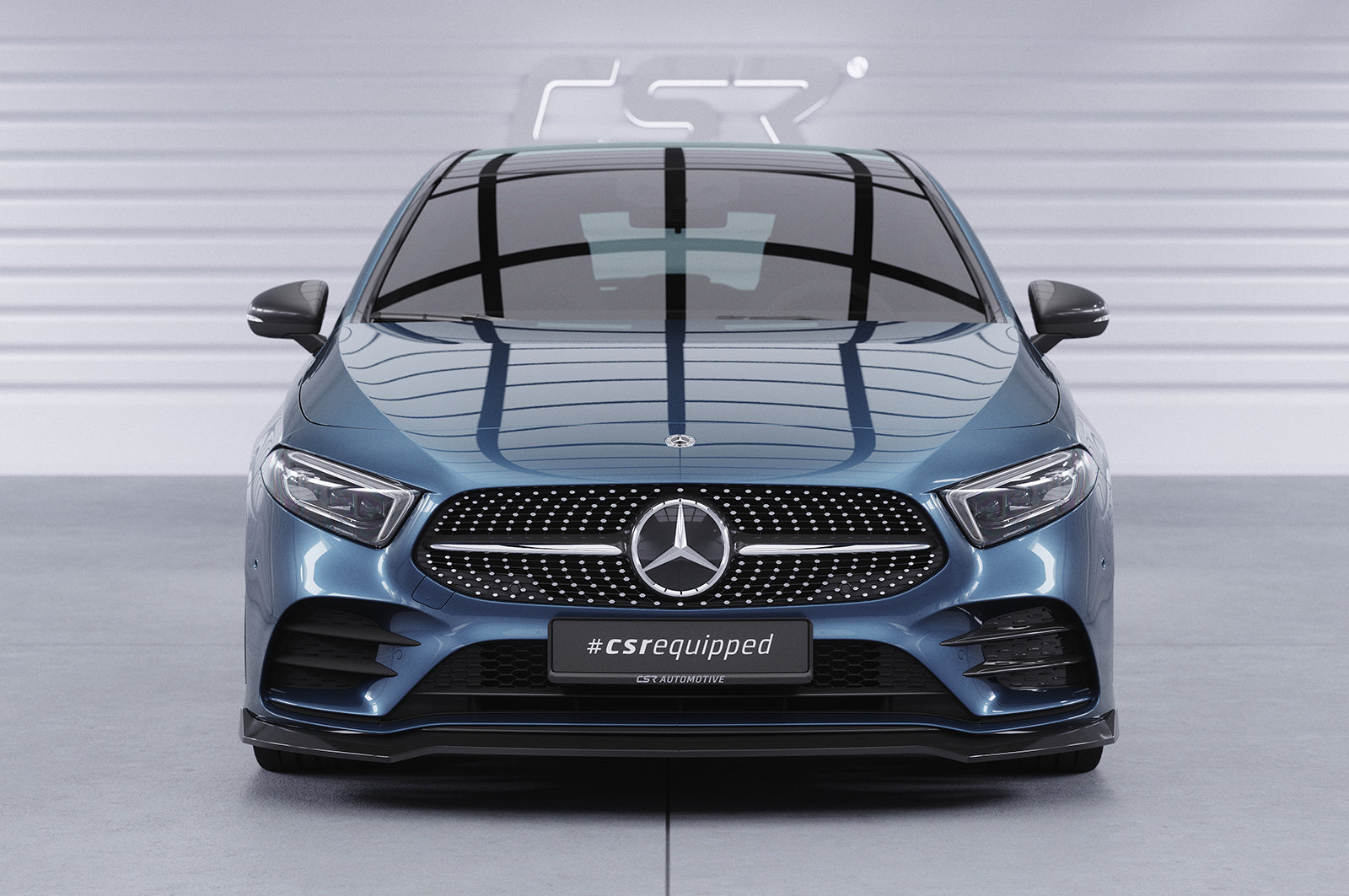 CSR Frontspoiler | Cup-Spoilerlippe mit ABE für Mercedes-Benz A-Klasse 177 A35 AMG/AMG-Line CSL664-L Unlackiert roh (Lackierung erforderlich)