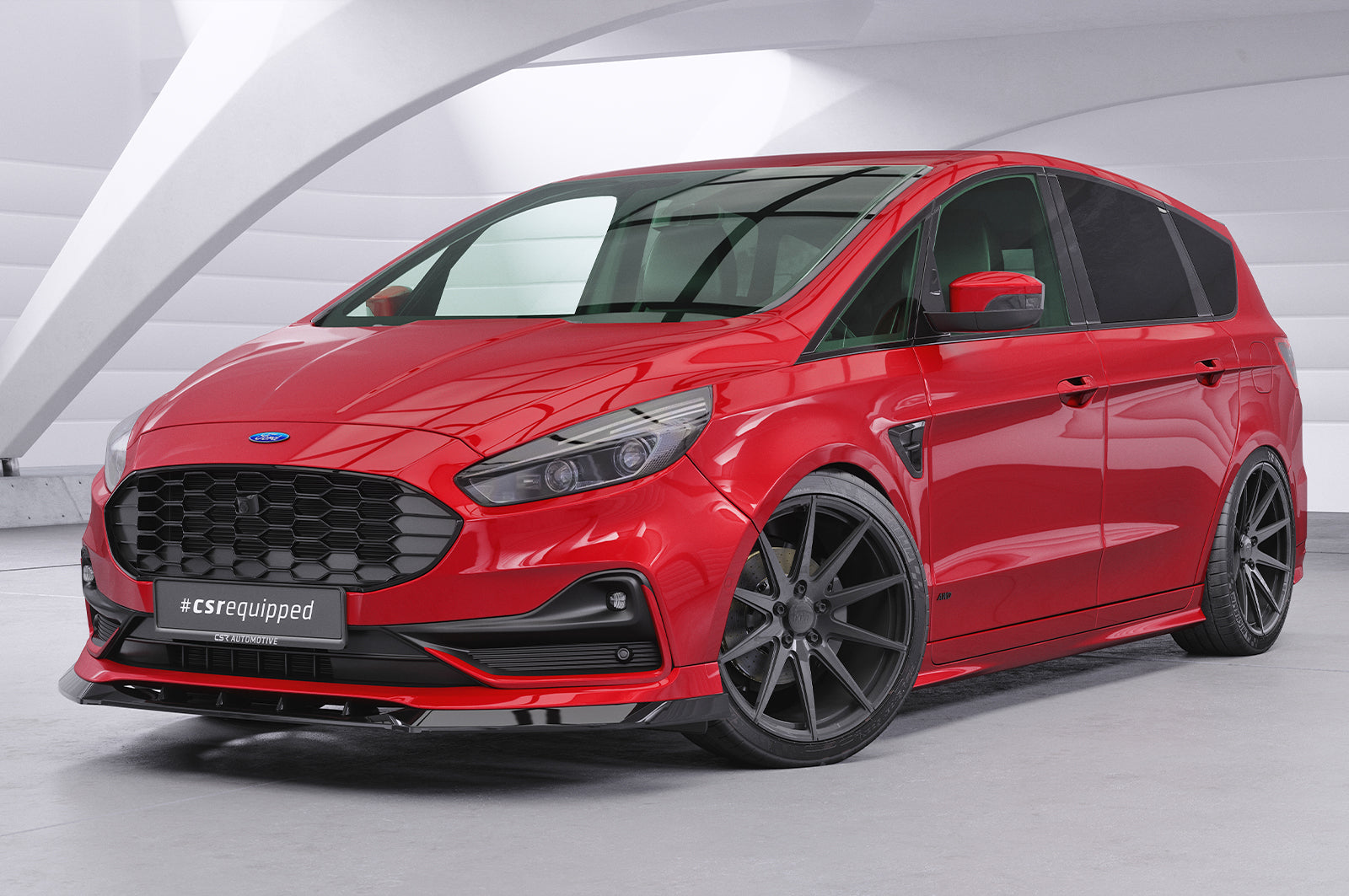 CSR Frontspoiler | Cup-Spoilerlippe mit ABE für Ford S-Max MK2 CSL666-L Unlackiert roh (Lackierung erforderlich)