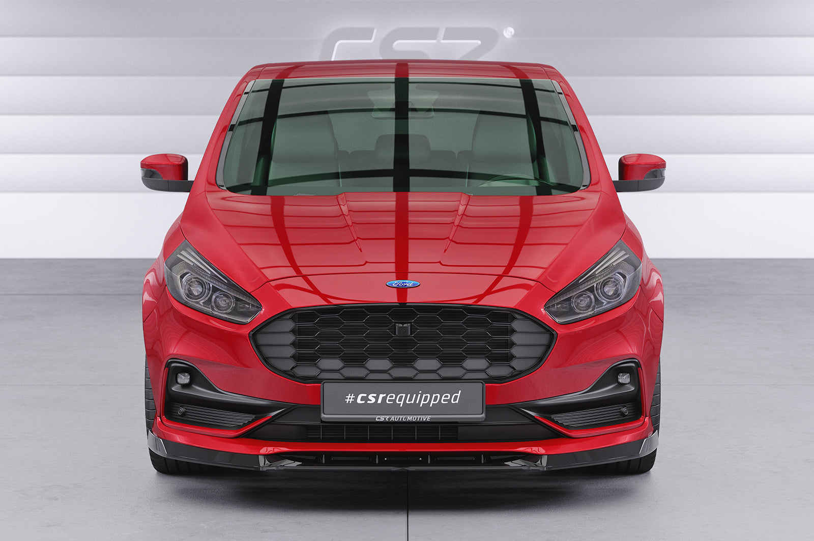 CSR Frontspoiler | Cup-Spoilerlippe mit ABE für Ford S-Max MK2 CSL666-L Unlackiert roh (Lackierung erforderlich)