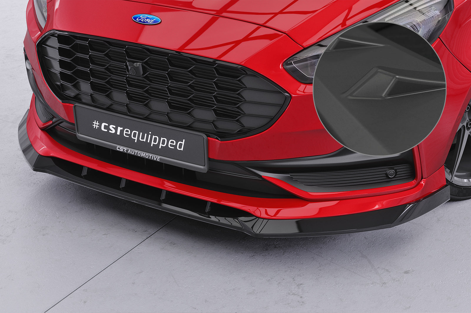CSR Frontspoiler | Cup-Spoilerlippe mit ABE für Ford S-Max MK2 CSL666-L Unlackiert roh (Lackierung erforderlich)