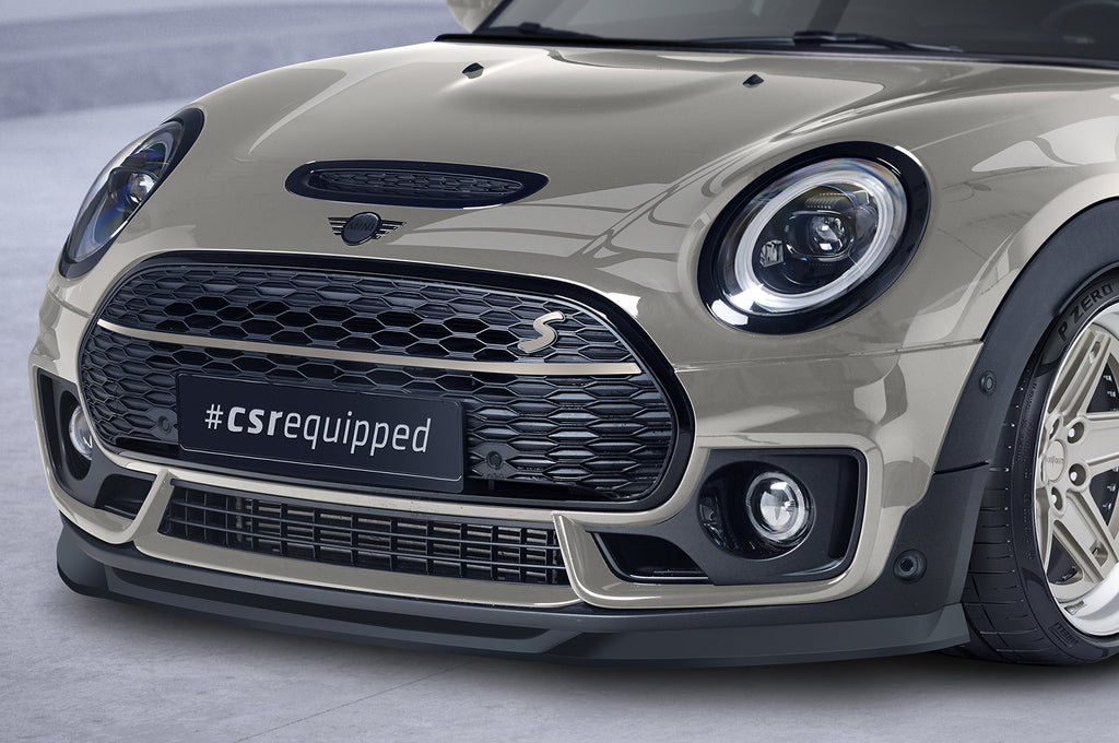 CSR Frontspoiler | Cup-Spoilerlippe mit ABE für Mini Clubman F54 Cooper S CSL667-S Strukturiert schwarz matt (keine Lackierung erforderlich)