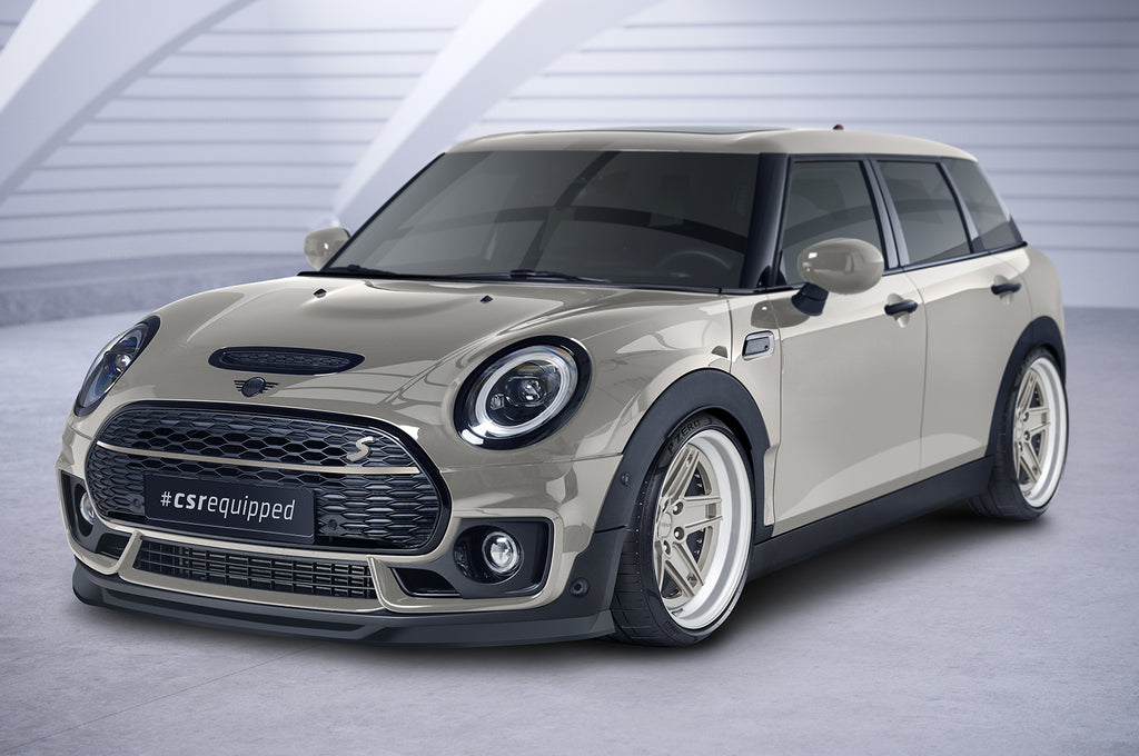 CSR Frontspoiler | Cup-Spoilerlippe mit ABE für Mini Clubman F54 Cooper S CSL667-S Strukturiert schwarz matt (keine Lackierung erforderlich)