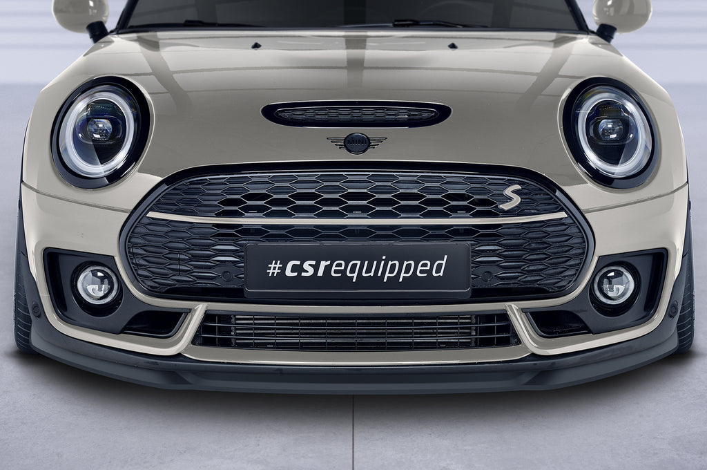 CSR Frontspoiler | Cup-Spoilerlippe mit ABE für Mini Clubman F54 Cooper S CSL667-S Strukturiert schwarz matt (keine Lackierung erforderlich)