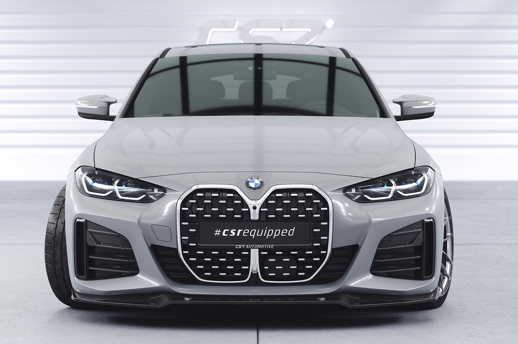 CSR Frontspoiler | Cup-Spoilerlippe mit ABE für BMW 4er (G26) / i4 M-Paket CSL668-L Unlackiert roh (Lackierung erforderlich)
