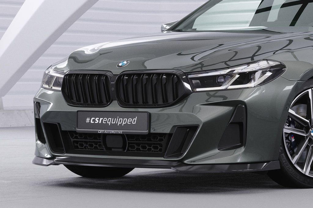 CSR Frontspoiler | Cup-Spoilerlippe mit ABE für BMW 6er (G32) M-Paket CSL669-S Strukturiert schwarz matt (keine Lackierung erforderlich)