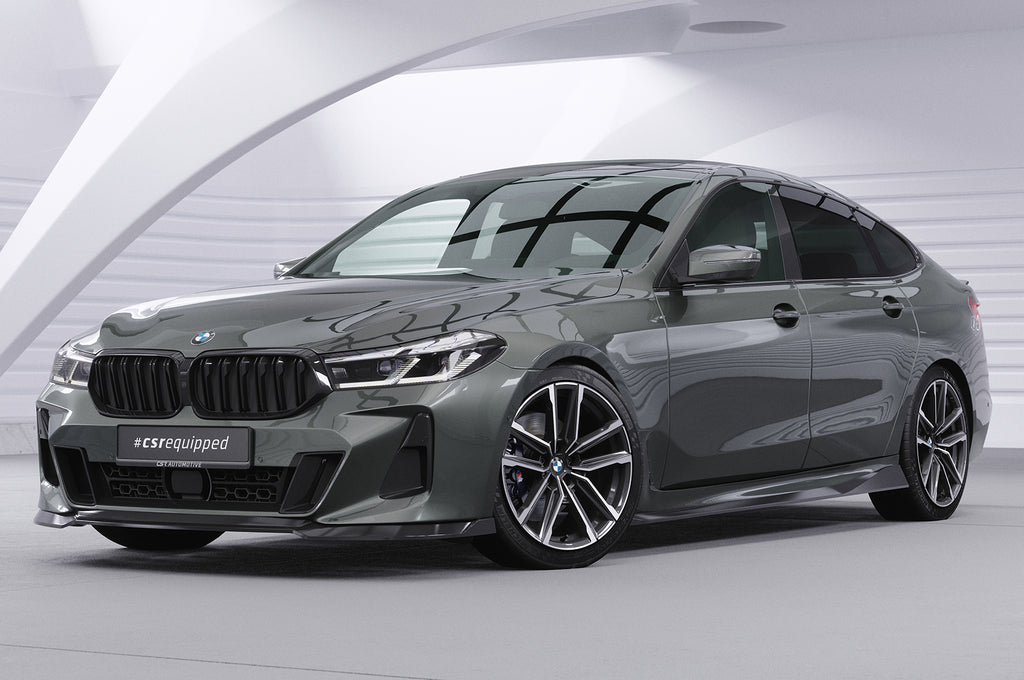 CSR Frontspoiler | Cup-Spoilerlippe mit ABE für BMW 6er (G32) M-Paket CSL669-S Strukturiert schwarz matt (keine Lackierung erforderlich)
