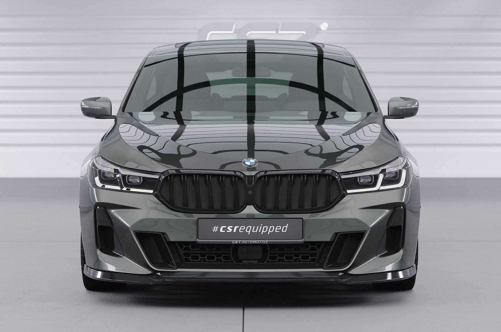 CSR Frontspoiler | Cup-Spoilerlippe mit ABE für BMW 6er (G32) M-Paket CSL669-C Carbon Look Hochglanz (keine Lackierung erforderlich)