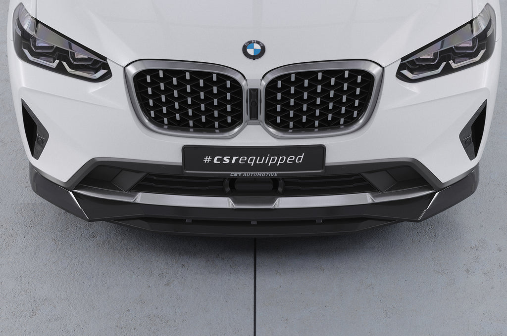 CSR Frontspoiler | Cup-Spoilerlippe mit ABE für BMW X4 (G02) CSL670-S Strukturiert schwarz matt (keine Lackierung erforderlich)