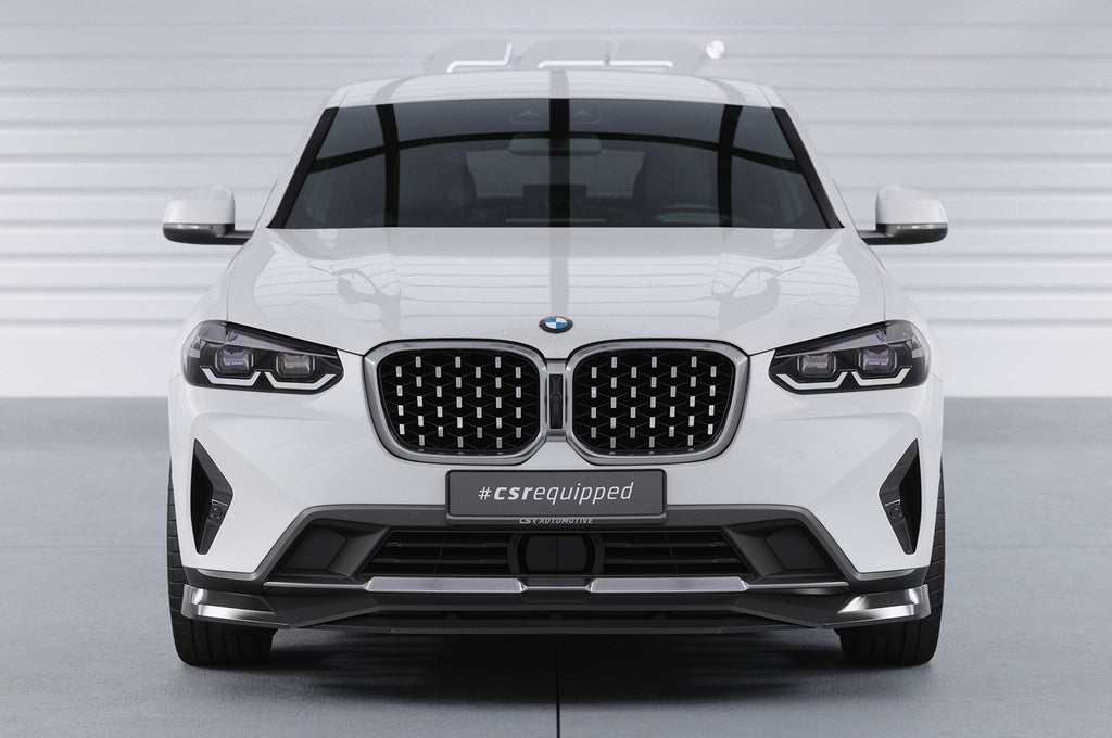 CSR Frontspoiler | Cup-Spoilerlippe mit ABE für BMW X4 (G02) CSL670-S Strukturiert schwarz matt (keine Lackierung erforderlich)