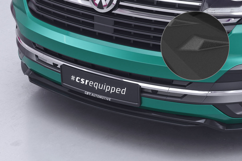 CSR Frontspoiler | Cup-Spoilerlippe mit ABE für VW T6.1 CSL671-S Strukturiert schwarz matt (keine Lackierung erforderlich)