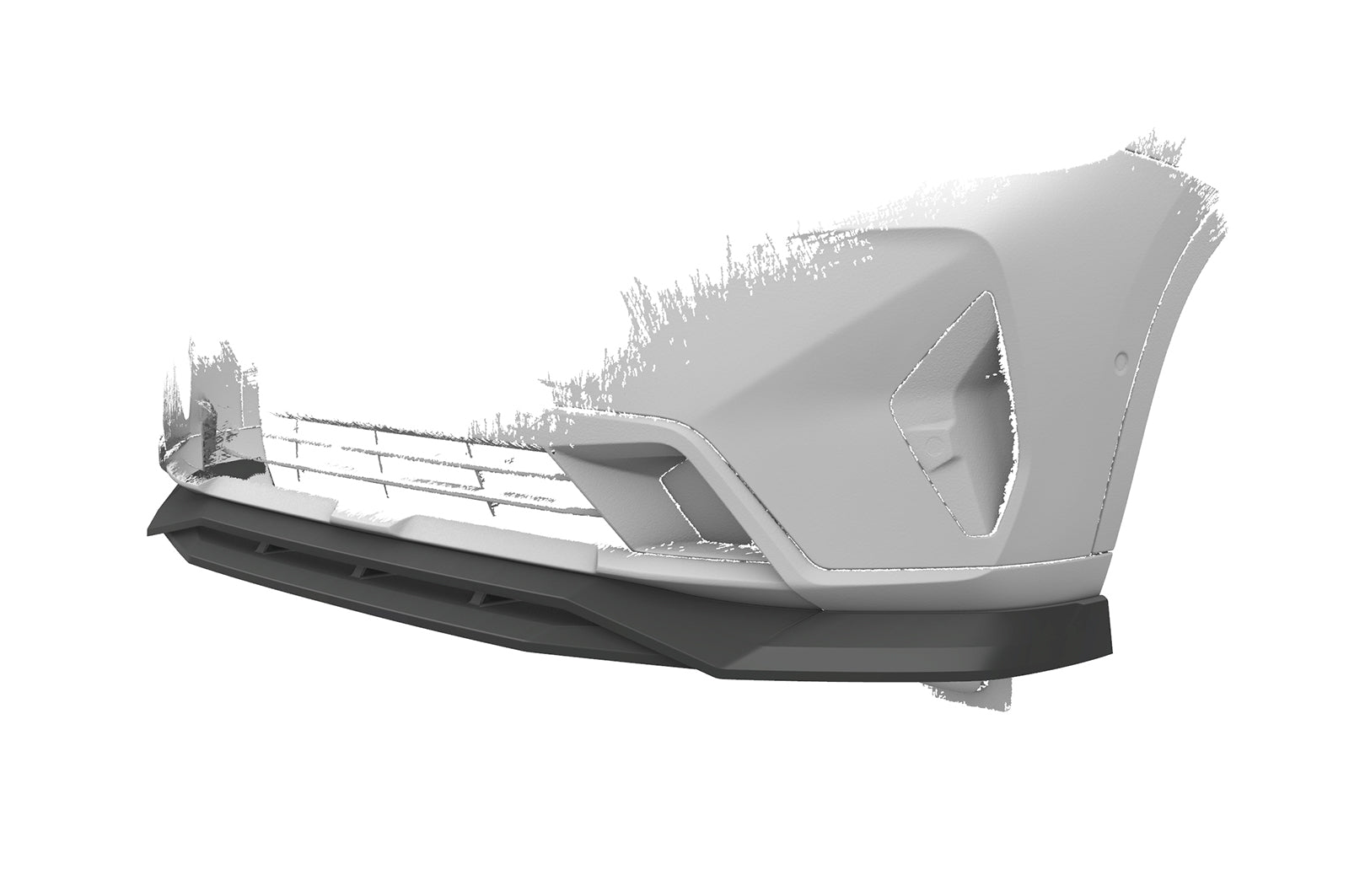CSR Frontspoiler | Cup-Spoilerlippe mit ABE für BMW X4 (G02) CSL672-L Unlackiert roh (Lackierung erforderlich)