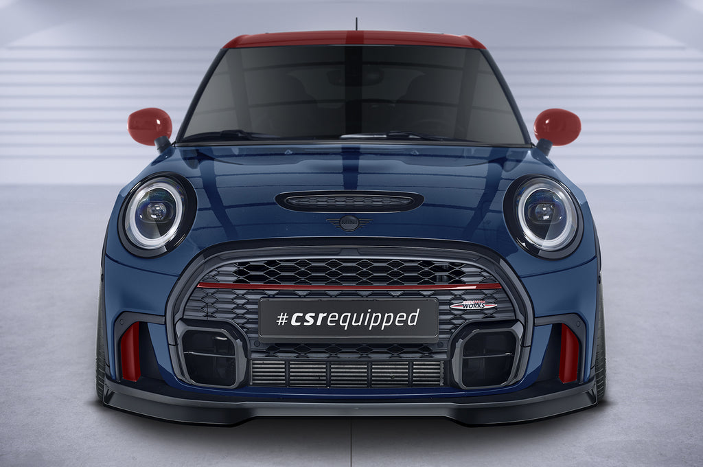 CSR Frontspoiler | Cup-Spoilerlippe mit ABE für Mini F55, F56, F57 JCW-Trim CSL673-L Unlackiert roh (Lackierung erforderlich)