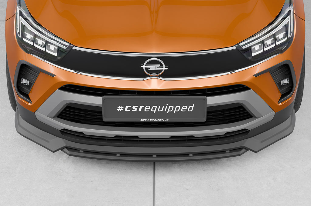 CSR Frontspoiler | Cup-Spoilerlippe mit ABE für Opel Crossland CSL675-C Carbon Look Hochglanz (keine Lackierung erforderlich)