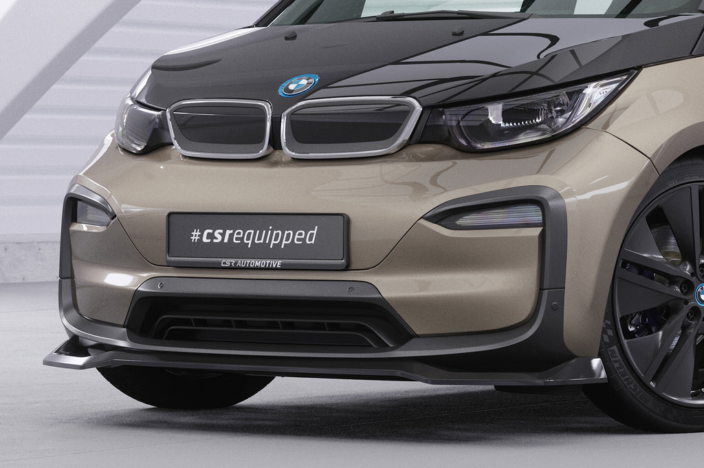 CSR Frontspoiler | Cup-Spoilerlippe mit ABE für BMW i3 CSL676-C Carbon Look Hochglanz (keine Lackierung erforderlich)