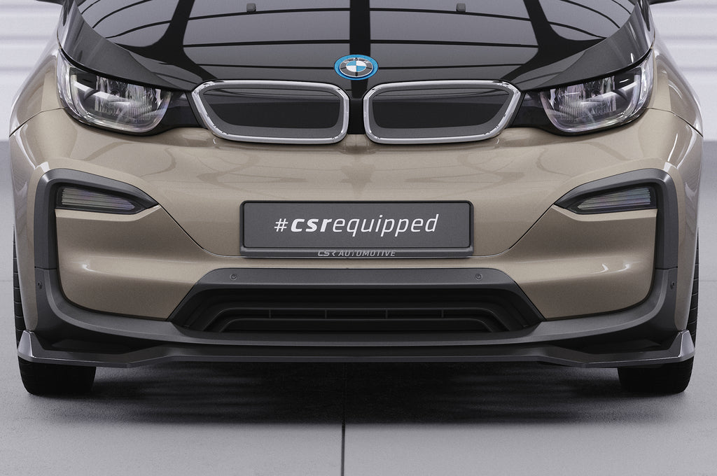 CSR Frontspoiler | Cup-Spoilerlippe mit ABE für BMW i3 CSL676-C Carbon Look Hochglanz (keine Lackierung erforderlich)