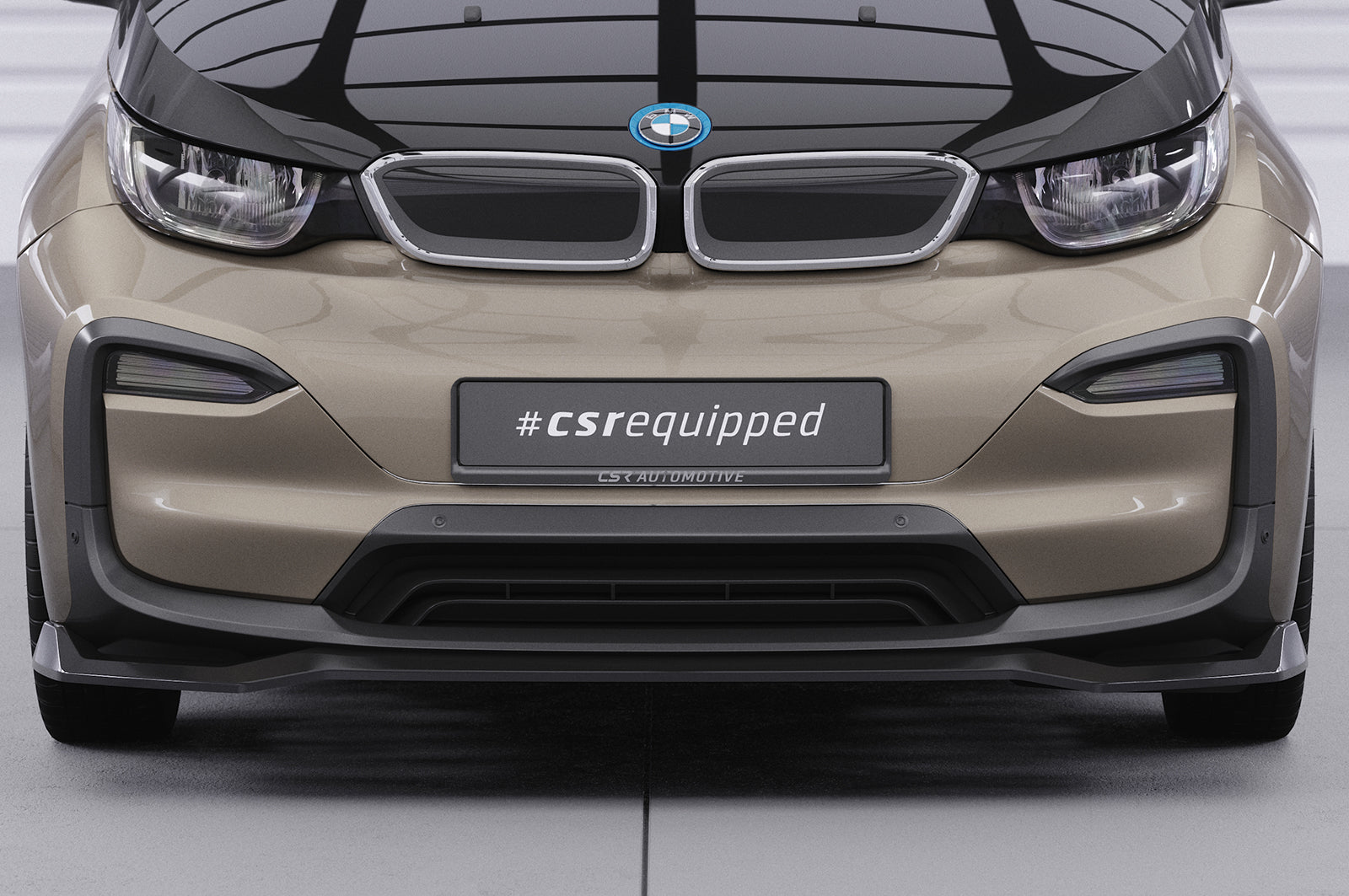 CSR Frontspoiler | Cup-Spoilerlippe mit ABE für BMW i3 CSL676-L Unlackiert roh (Lackierung erforderlich)