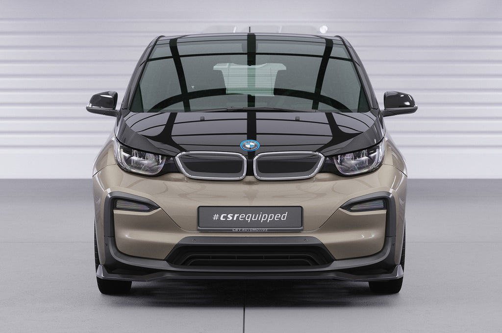 CSR Frontspoiler | Cup-Spoilerlippe mit ABE für BMW i3 CSL676-C Carbon Look Hochglanz (keine Lackierung erforderlich)