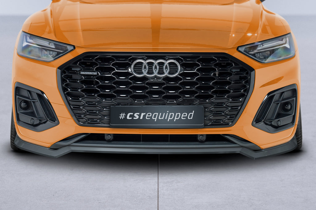 CSR Frontspoiler | Cup-Spoilerlippe mit ABE für Audi Q5 (FY/FYT) S-Line / SQ5 (FY) CSL677-L Unlackiert roh (Lackierung erforderlich)