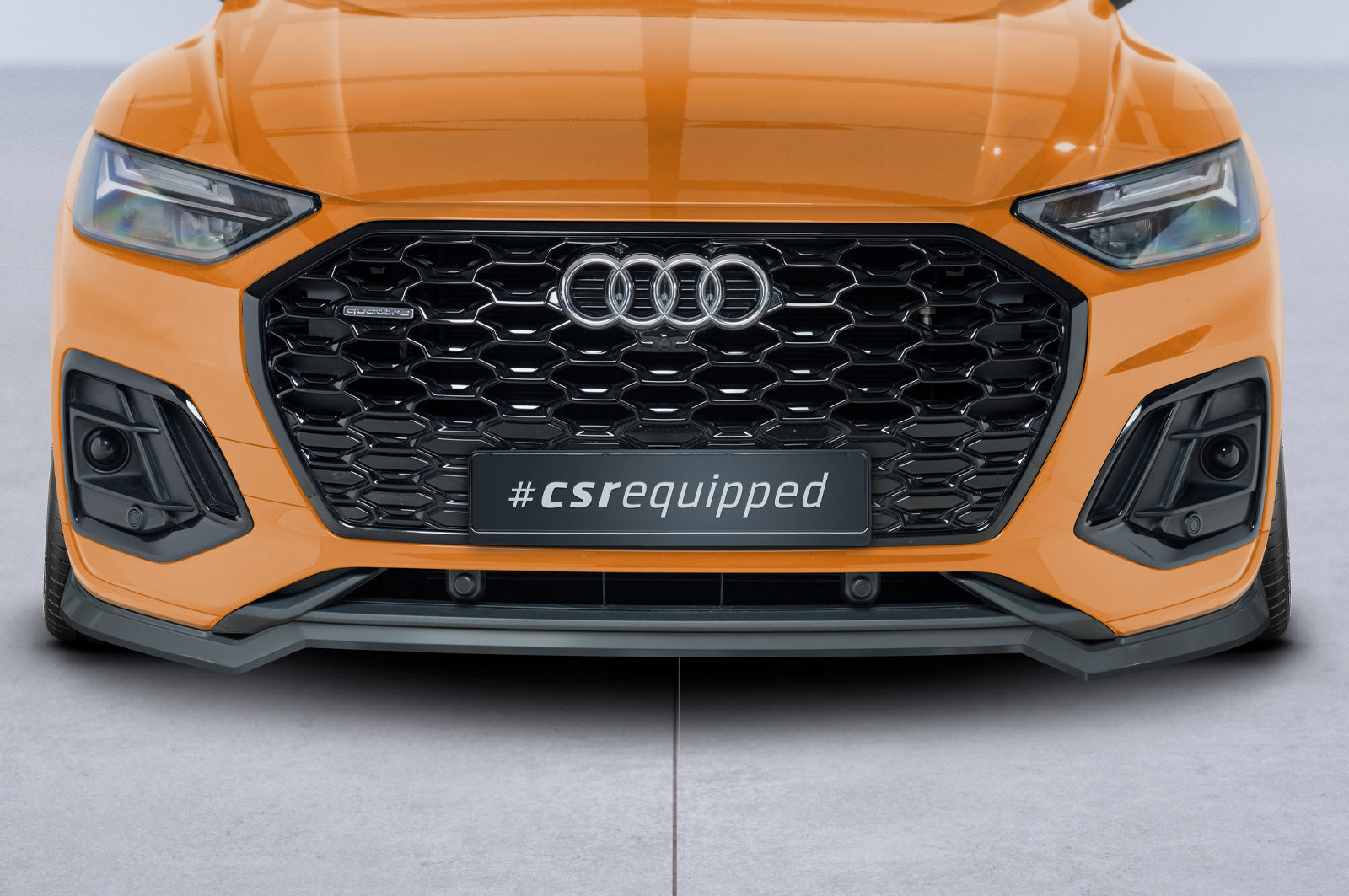 CSR Frontspoiler | Cup-Spoilerlippe mit ABE für Audi Q5 (FY/FYT) S-Line / SQ5 (FY) CSL677-L Unlackiert roh (Lackierung erforderlich)