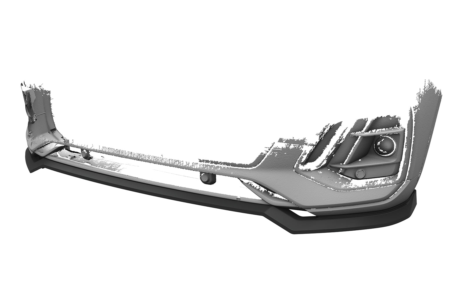 CSR Frontspoiler | Cup-Spoilerlippe mit ABE für Audi Q5 (FY/FYT) S-Line / SQ5 (FY) CSL677-S Strukturiert schwarz matt (keine Lackierung erforderlich)