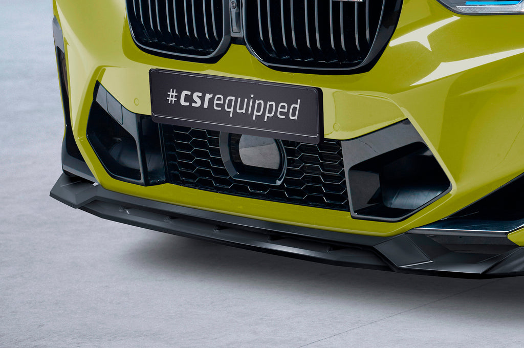CSR Frontspoiler | Cup-Spoilerlippe mit ABE für BMW X3 (F97) CSL678-G Glossy schwarz Hochglanz (keine Lackierung erforderlich)